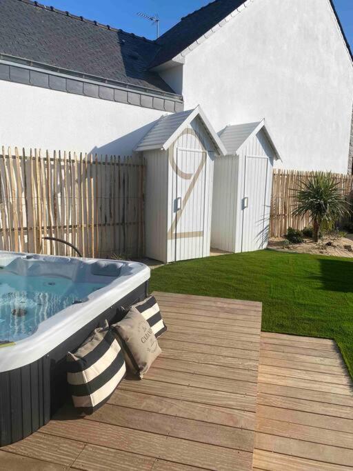 La Cabane De La Plage Quiberon Exterior foto